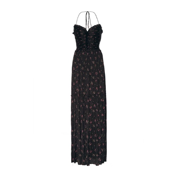 Ulla Johnson Black Floral Maxi Dress - Picture 4 of 12
